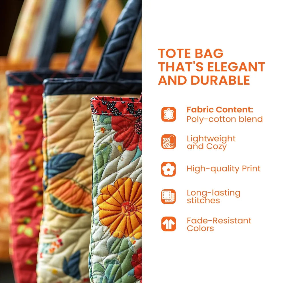 Island Hibiscus & Plumeria Quilted Tote 🌺🌴